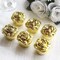 20 Vintage Gold Rose Plastic Party Favor Boxes with Lids Events Decorations